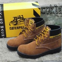 Jual caterpillar murah suede coklat muda Premium Murah
