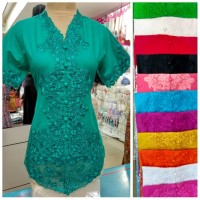 Jual KEBAYA ATASAN LENGAN PENNDEK ENCIM BORDIR SENADA Murah