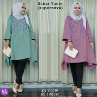 Jual Termurah 56231 sekar tunic/baju tunik murah/baju muslim wanita murah/b Murah