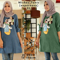 Jual Paling Murah 57234 mickey tunic/baju tunik murah/atasan muslim wanita Murah