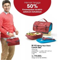 Jual Tupperware Bring Your Own Lunch Set Bekal Makan BYO B.Y.O Murah