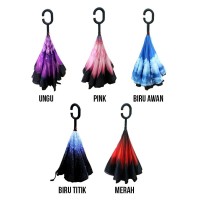 Jual Payung Terbalik Gagang C / Reverse Umbrella / Payung Modern (Kazbrel Murah