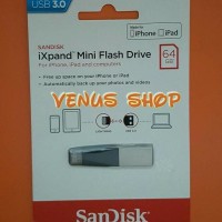 Jual SANDISK IXPAND MINI 64GB USB 3.0 / DUAL DRIVE 64 GB FOR IPAD -IPHONE Murah