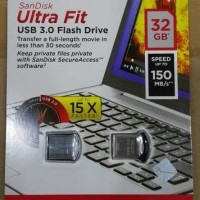 Jual SANDISK FLASHDISK 32 GB ULTRA FIT CZ43 USB 3.0 UP TO 150 MB/S 32GB Murah