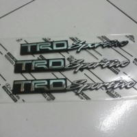 Jual emblem Trd Sportivo black crhom original Murah