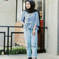 Jual meow baggy pants celana wanita casual panjang Murah