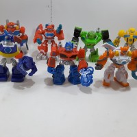 Jual Figure Set Transformer Optimus Bumble Bee Iron Head mainan robot Murah