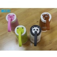 Jual Botol Minum Penyaring Teh BPA Free Cute Animal Cup 320ml Murah