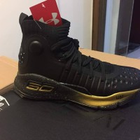 sepatu basket under armour curry 4 black gold