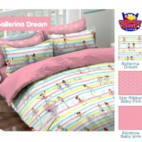 Jual SPREI KATUN BALLERINA DREAM RAINBOW UK.120x200x25 Murah