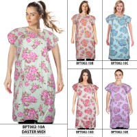 Jual BAJU DASTER/DRESS MIDI PRINT BATIK ALHADI (BPT002-10) Murah