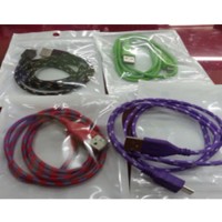 Jual KABEL MICRO USB LED TALI SEPATU Murah