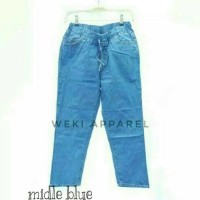 Jual Rubber Boyfriend Jeans / Baggy Boyfriend Jeans Wanita Murah