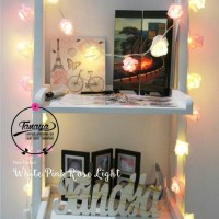 Jual Lampu hias White Pink Rose Light Murah
