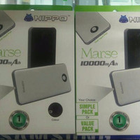 Jual Hippo PowerBank Marse 10000mAh Dual Output Simple Pack Murah
