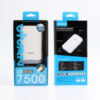 Jual Power Bank Vivan L8 7500mah + Body LED | Garansi Resmi 1 Tahun Murah