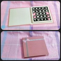 Jual coklat alphabet hard box 25 S marshmallow & blueberry filling Murah