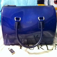 Preloved authentic ( Tas ORIginal ) Furla Candy Hand Bag Blue preloved