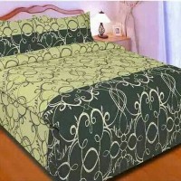 Jual BEDCOVER SET CHELSEA 180 X 200 X 20 KING NO1 - GOLD MELINDA Murah