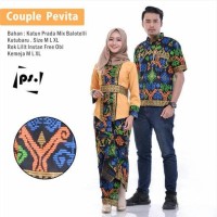 Jual restok !! sarimbit gamis batik couple Pevita Murah
