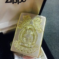 Jual Original Zippo Budha Silver finishing Murah