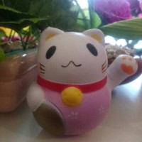 Jual Squisy/squishy mainan anak bentuk kucing hoki Murah