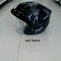 helm bmc rocky solid black metalik doble visor