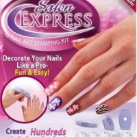 Jual Salon Express / Nail Art Stamping Kit , Decorate Your Nails Like A Pro Murah
