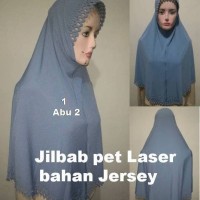 Jual Jual Jilbab instant pet cutting laser Jersey polos Grosir High Quality Murah