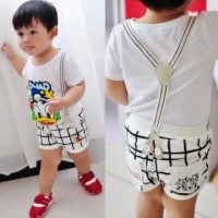 Jual Celana Mickey + Suspender Tanpa Atasan SKU#29724 Murah