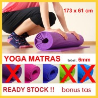 Jual Matras Yoga / YOGA MAT BONUS TAS Murah