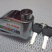 Jual ALARM LOCK CAKRAM 110db GEMBOK SEPEDA MOTOR PAGAR ANTI MALING BERSUARA Murah