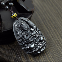 Jual OBSIDIAN AKIK BACAN KALUNG KWAM IN SERIBU TANGAN UTK SHIO TIKUS Murah