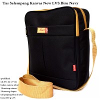 Jual KP1384 Tas Pria Selempang Kanvas New Levis hitam KODE TYR1440 Murah