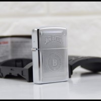 Jual ZIPPO ORIGINAL JIM BEAM 21181 HIGH POLISH CHROME Murah