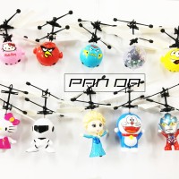 Jual Mainan Terbang Karakter Boneka Ball Flash Disco Drone Murah