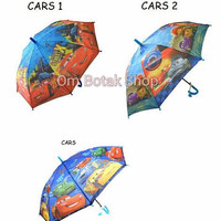 Jual Payung Karakter Anak Cars Pixar Disney Mobil Cowok . Hadiah Gift Murah