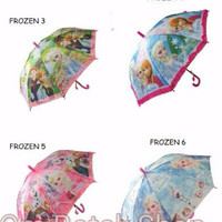 Jual Payung Karakter Anak Frozen Disney Elsa Anna Olaf Cewek. Hadiah Gift Murah