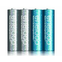 Jual Sanyo Eneloop Rechargeable Battery Glitter AA 4 pcs 2000mAh Murah