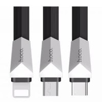 Jual Hoco X4 3 in 1 Cable Charger Lightning + Micro USB + USB Type Limited Murah