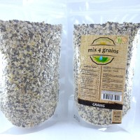 Jual Mix 4 Grains Trio Natural 450 Gr/ Makanan Diet/ Sereal Sarapan Sehat Murah