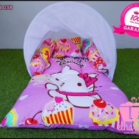 Jual Kasur Bayi M,otif Hello Kitty | Matras Bayi Cewek Terkini | Kado Bayi Murah