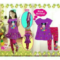 Jual Setelan anak tsumtsum 5-7thn Little pineapple Murah