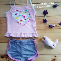 Jual PROMO Jual baju renang anak cewek (lovely heart swimsuit) murah Murah