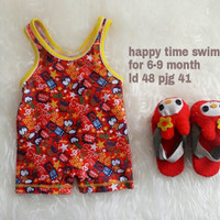 Jual PROMO baju renang anak cowok happy time swimsuit murah Murah