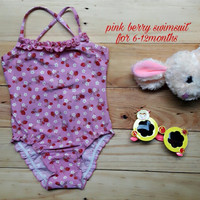 Jual PROMO jual baju renang anak cewek (pink berry swimsuit) Murah