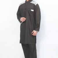 Jual Al-Isra Pakaian Gamis Pria SETELAN CORDOVA ABU LIST PUTIH Murah
