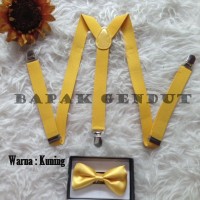 Jual SUSPENDER & DASI KUNING ANAK Murah