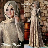 Jual Hijab Baju Muslim Maxi + Pashmina Pakaian Wanita Tiara Hijab Maxi Murah