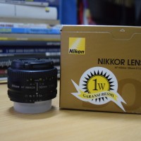 Nikkor Lens 50mm f/1.8D (Lensa Fix Nikon 50mm bokeh mantap)